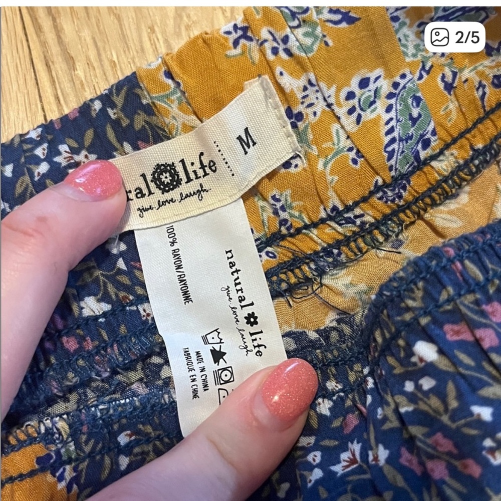 NATURAL LIFE Multicolor Patchwork Pants - image 2